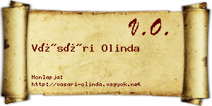 Vásári Olinda névjegykártya